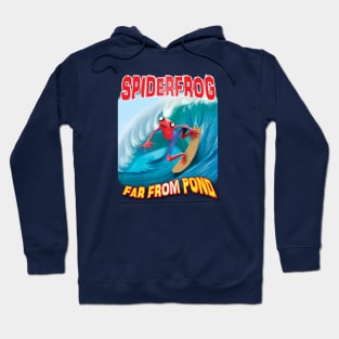 Funny surfing frog Hoodie